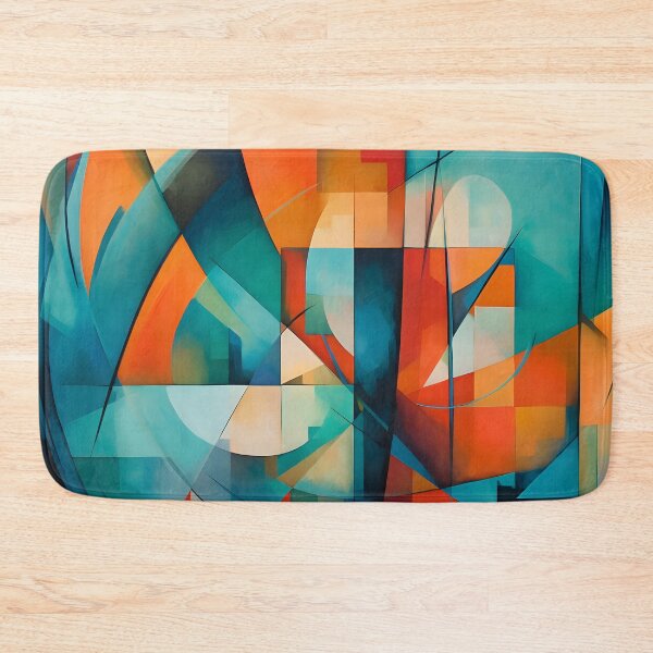 Item preview, Vibrant Strokes: An Abstract Composition that Fuses Geometric Shapes in a Play of Energy and Movement designed and sold by InsaneLEDP.