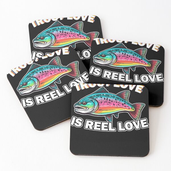 Item preview, Trout Love is Reel Love - Vintage-Inspired Fly Fishing Gear designed and sold by Cedinho.