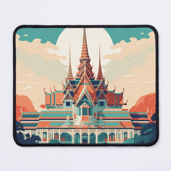 Item preview, The Grand Palace, Bangkok | Retro Art designed and sold by DigitalDugong.