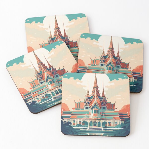Item preview, The Grand Palace, Bangkok | Retro Art designed and sold by DigitalDugong.