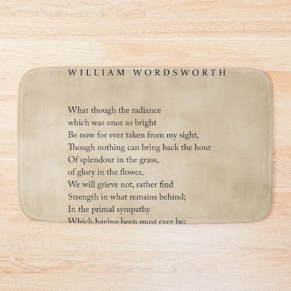 Item preview, Splendour In The Grass - William Wordsworth Poem - Literature - Typography Print 2 - Vintage designed and sold by Studio Grafiikka.