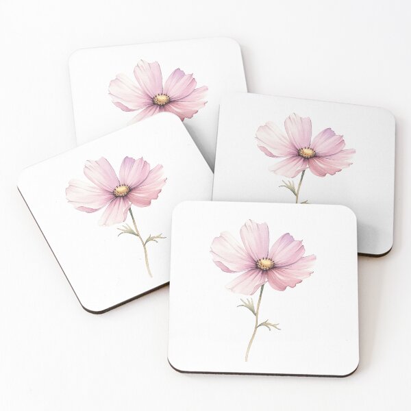 Item preview, Watercolor Cosmos Flower designed and sold by supersassafras.