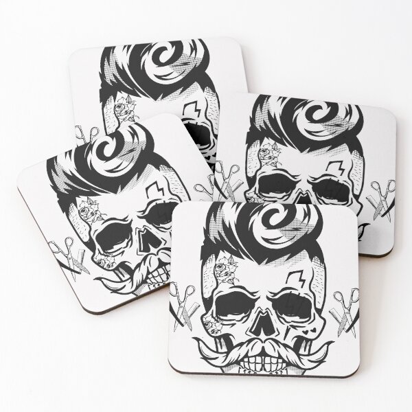 Item preview, barber skull designed and sold by AdyKurniawan.