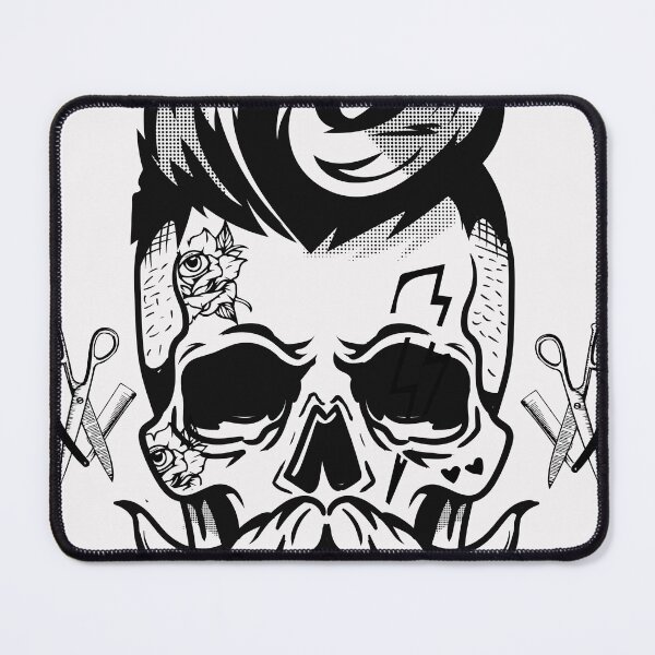 Item preview, barber skull designed and sold by AdyKurniawan.