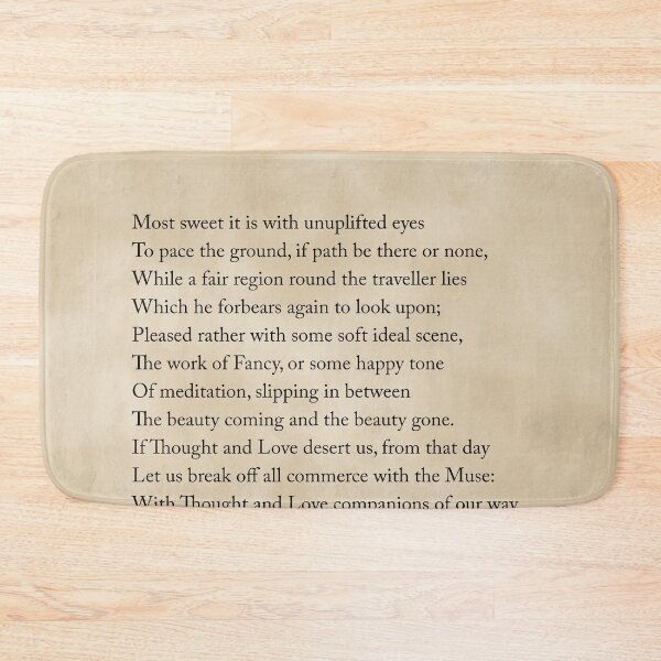 Item preview, Most Sweet It Is - William Wordsworth Poem - Literature - Typography Print 1 - Vintage designed and sold by Studio Grafiikka.