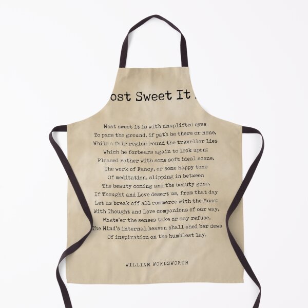 Item preview, Most Sweet It Is - William Wordsworth Poem - Literature - Typewriter Print 2 - Vintage designed and sold by Studio Grafiikka.