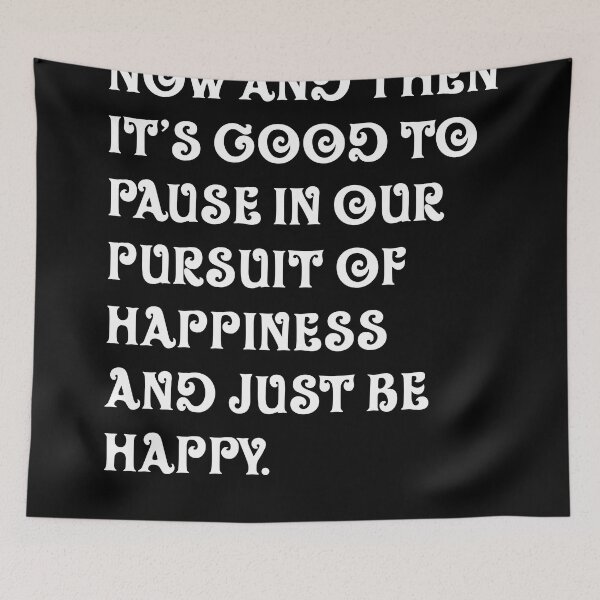 Item preview, Just Be Happy - Guillaume Apollinaire Quote - Literature - Typography Print - Black designed and sold by Studio Grafiikka.