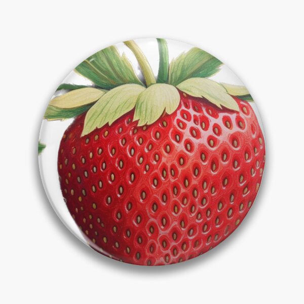 Item preview, Simple Solo Strawberry on white background  designed and sold by EpicFoxArt.