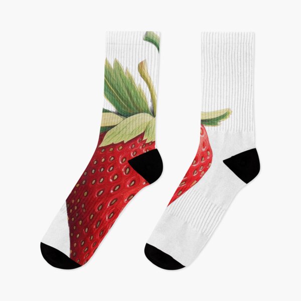 Item preview, Simple Solo Strawberry on white background  designed and sold by EpicFoxArt.