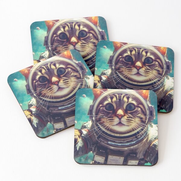 Item preview, Cosmic Whiskers, Astronaut cat. designed and sold by im9creative.