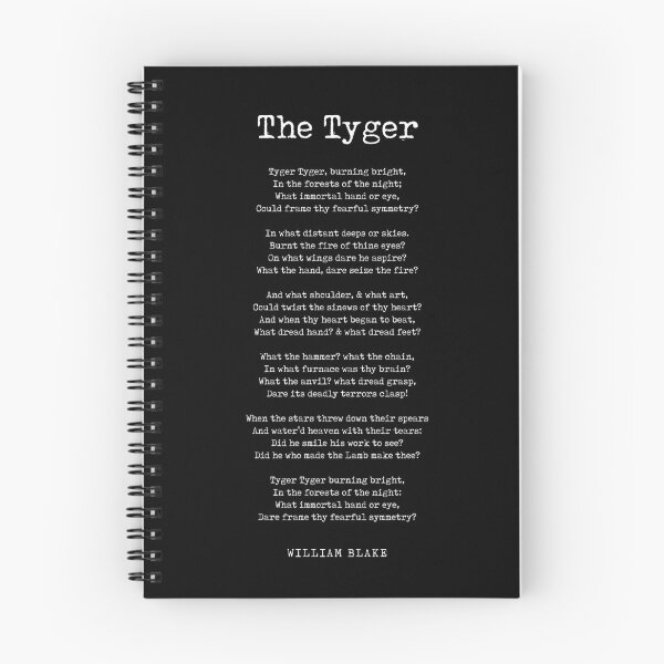 Item preview, The Tyger - William Blake Poem - Literature - Typewriter Print 2 - Black designed and sold by Studio Grafiikka.