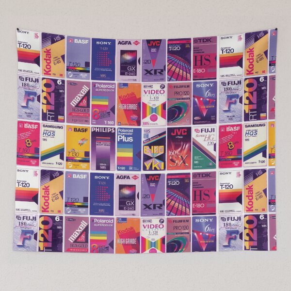 Item preview, 80's VHS Covers, Retro Nostalgic Movies, Vintage Design, Print Display designed and sold by Ekkswai.