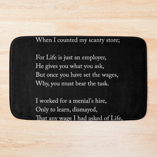 Item preview, I bargained with life - Jessie Belle Rittenhouse Poem - Literature Typography Print 2 - Black designed and sold by Studio Grafiikka.