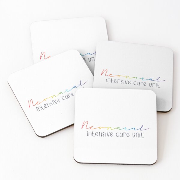 Item preview, “Neonatal Intensive Care Unit” design (Rainbow Gradient cursive) designed and sold by SidderBug Designs.
