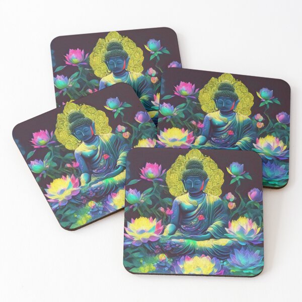 Item preview, Buddha lotus flowers  designed and sold by Roxburylane.