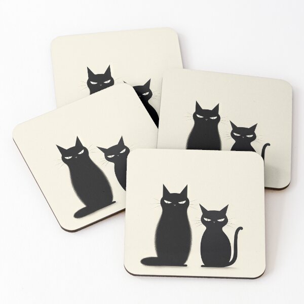 Item preview, Minimalist Cats: Aesthetic of Dark Humor designed and sold by Piotrek0001.