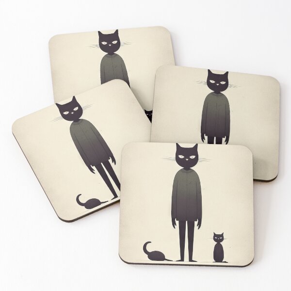 Item preview, Minimalist Cats: Aesthetic of Dark Humor designed and sold by Piotrek0001.