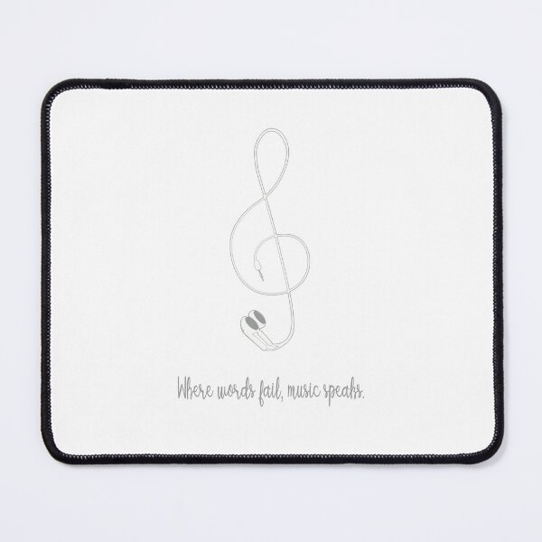 Item preview, Where words fail, music speaks. designed and sold by Beerokrata.