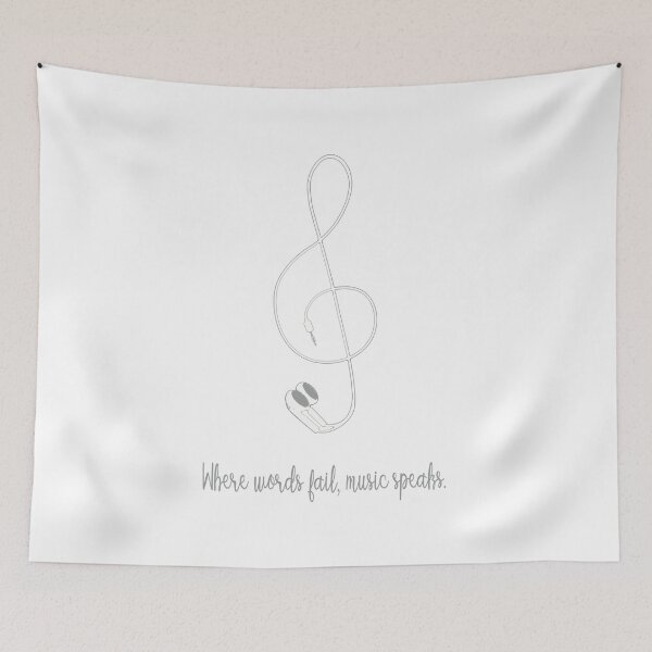 Item preview, Where words fail, music speaks. designed and sold by Beerokrata.