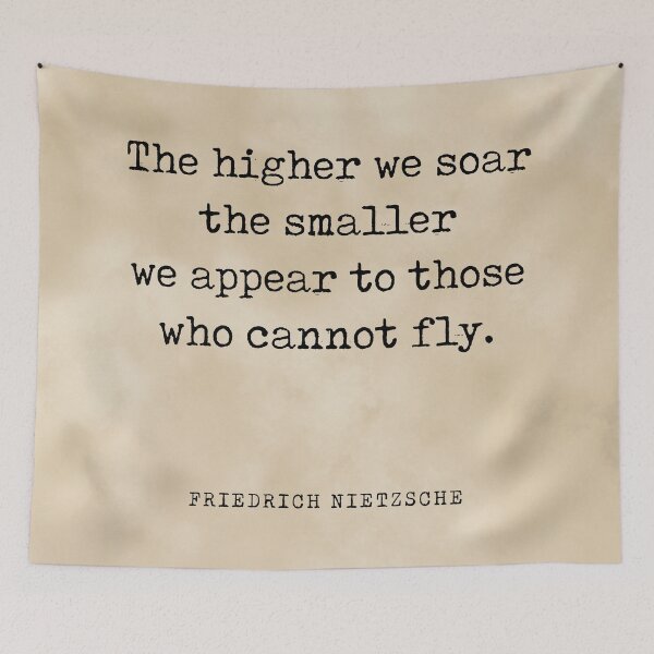 Item preview, The higher we soar - Friedrich Nietzsche Quote - Literature - Typewriter Print - Vintage designed and sold by Studio Grafiikka.