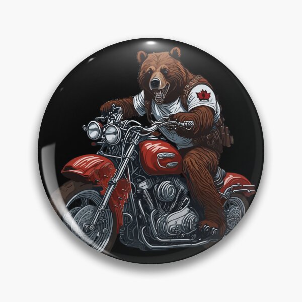Item preview, Biker Bear  designed and sold by MapleWear.