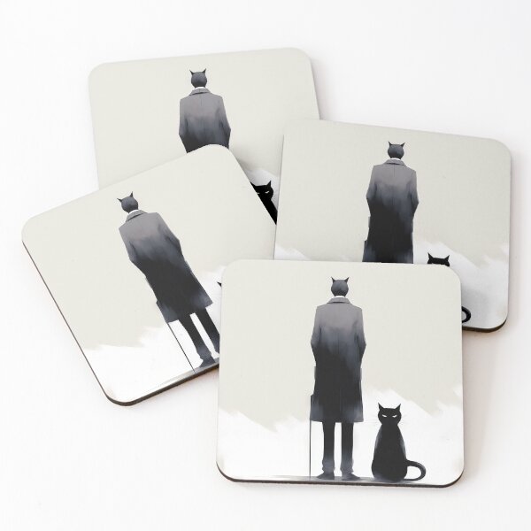 Item preview, Minimalist Cats: Aesthetic of Dark Humor designed and sold by Piotrek0001.