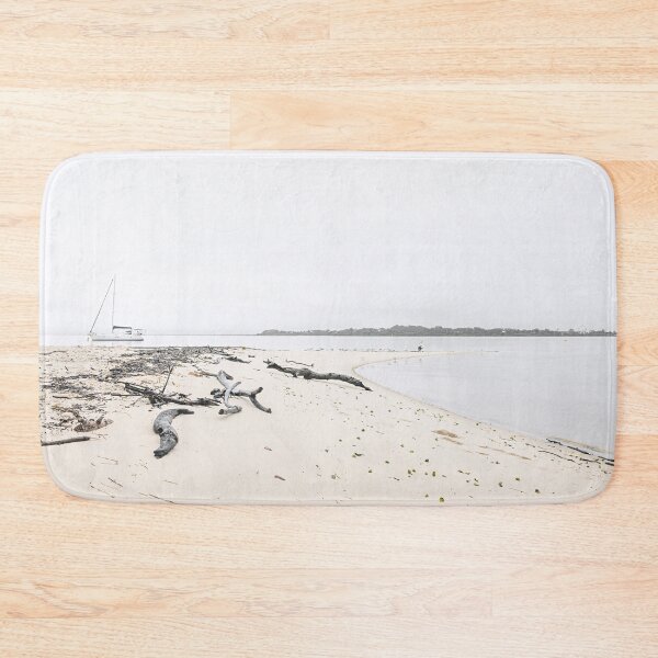 Item preview, Coastal Driftwood, Sailing Boat & Pelican, Bongaree Beach, Bribie Island  designed and sold by Liza Clements Photographic.