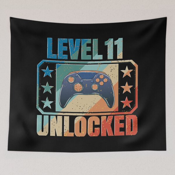 Item preview, Level 11 Unlocked: The design of gamers who celebrate their birthday designed and sold by Kraker-Inc.
