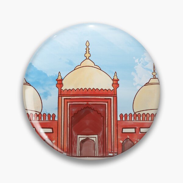 Item preview, Badshahi Masjid Mosque Lahore Pakistan Mughal Architecture Digital Painting  designed and sold by Muhammad  Toqeer.