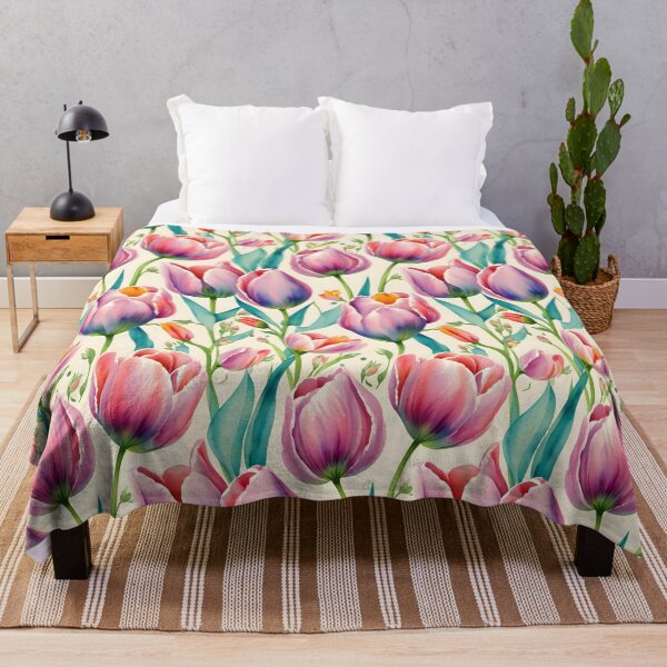 Item preview, Blooming Grace: Watercolor Tulip Pattern designed and sold by byaz3.