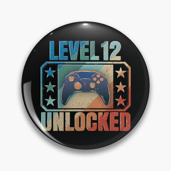 Item preview, Level 12 Unlocked: The design of gamers who celebrate their birthday designed and sold by Kraker-Inc.