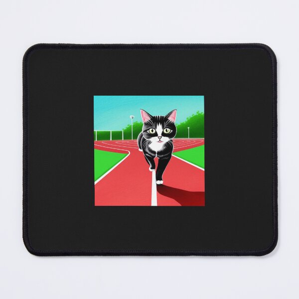 Item preview, Drawing of a cat on a running track designed and sold by cesavision.
