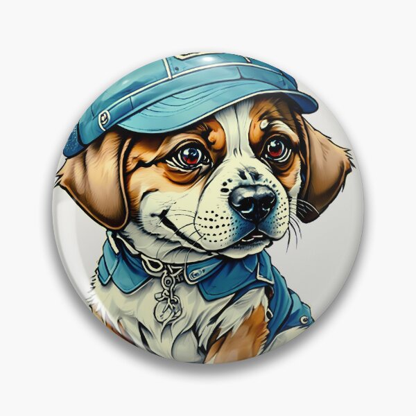 Artikelvorschau, Hundewelpe mit Jeans Cap,  entworfen und verkauft von Time4Space.