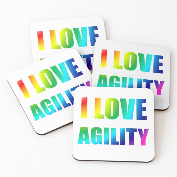 Item preview, I love agility in multicolored gradient - j'aime l'agility designed and sold by PausePapote.