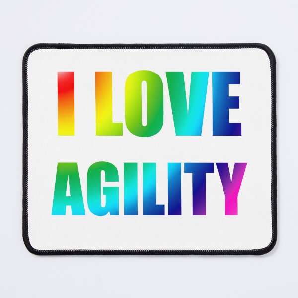 Item preview, I love agility in multicolored gradient - j'aime l'agility designed and sold by PausePapote.