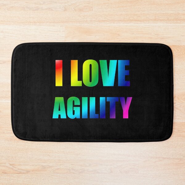 Item preview, I love agility in multicolored gradient - j'aime l'agility designed and sold by PausePapote.