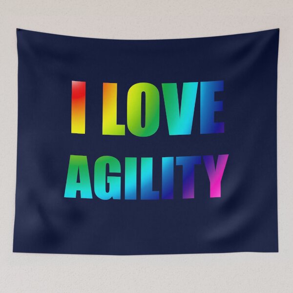 Item preview, I love agility in multicolored gradient - j'aime l'agility designed and sold by PausePapote.