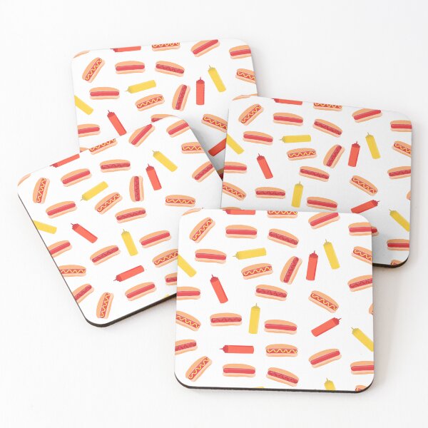 Item preview, Hot Dog Fast Food BBQ Pattern  designed and sold by idovedesign.