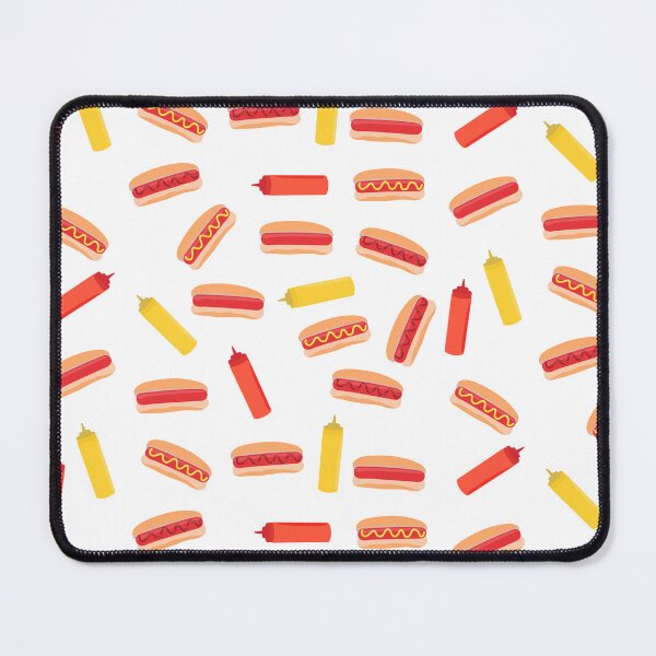Item preview, Hot Dog Fast Food BBQ Pattern designed and sold by idovedesign.