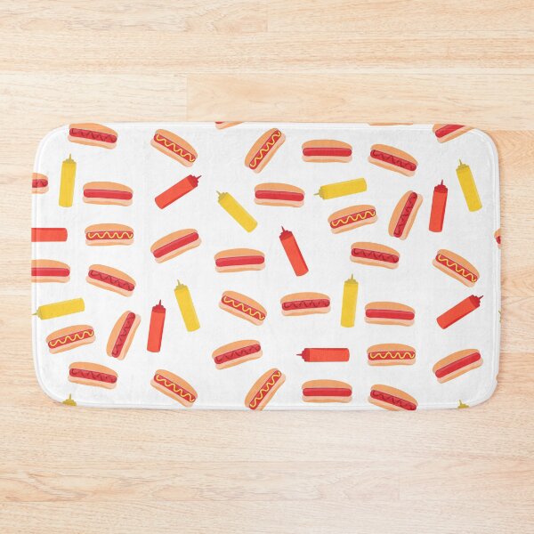 Item preview, Hot Dog Fast Food BBQ Pattern  designed and sold by idovedesign.