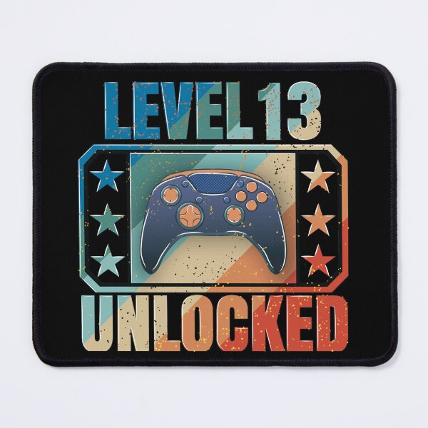 Item preview, Level 13 Unlocked: The design of gamers who celebrate their birthday designed and sold by Kraker-Inc.