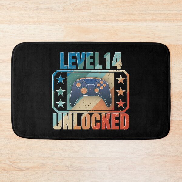Item preview, Level 14 Unlocked: The design of gamers who celebrate their birthday designed and sold by Kraker-Inc.