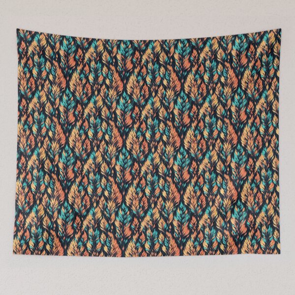 Item preview, Burning Leaf Seamless Patterns: Art Deco Minimalism designed and sold by cocomikozza.