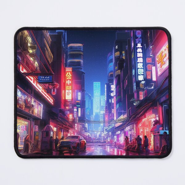 Item preview, rainy night cityspace tokyo street designed and sold by packbarbara.