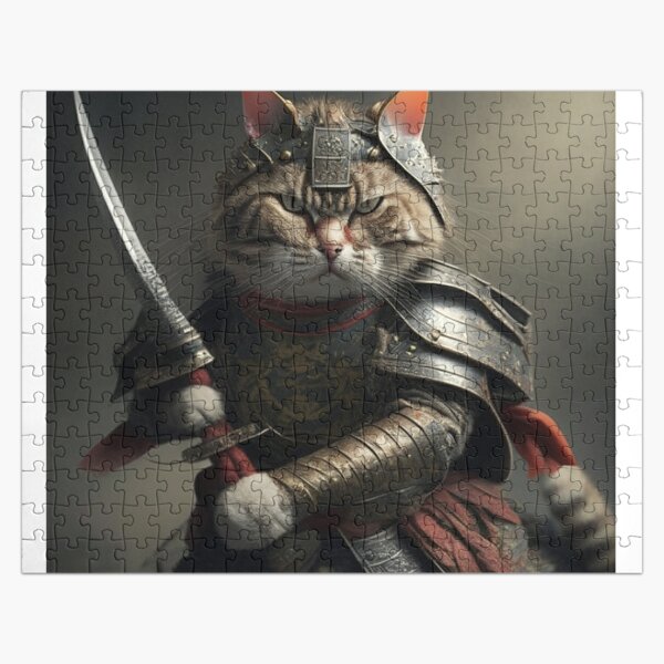 Cat Warrior Puzzle ✔️ Art Puzzles ✔️ Puzzles Print
