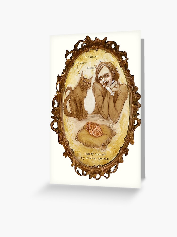 A Little Poe Valentine Love, with text Greeting Card for Sale by  BohemianWeasel