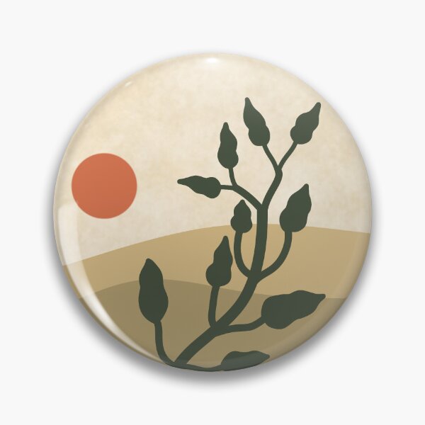 Item preview, Minimalist Boho desert plant round sticker designed and sold by DozyJov.