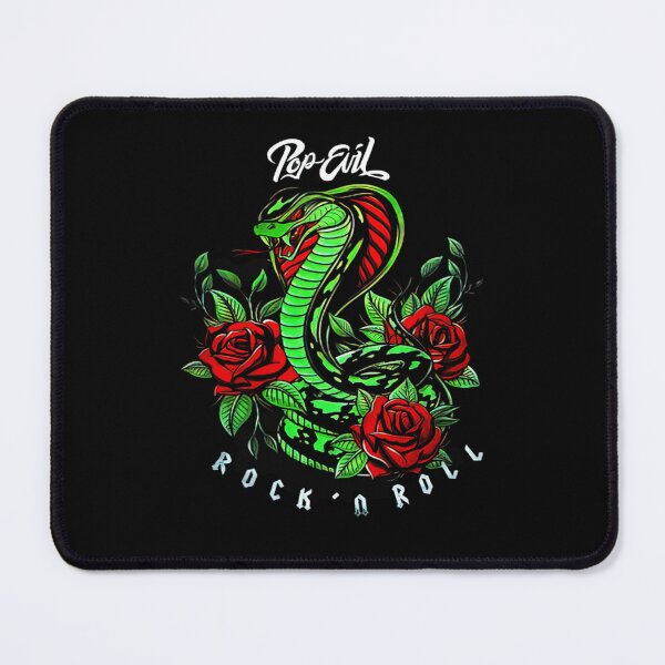 Item preview, pop evil rock'n roll green cobra in red rose designed and sold by Sipututakahov.