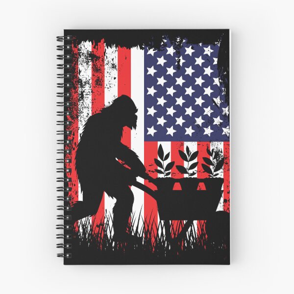Item preview, American Usa Flag Bigfoot Sasquatch Patriotic Gardener designed and sold by Designer-Girl.