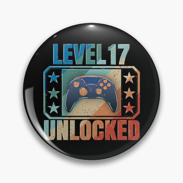 Item preview, Level 17 Unlocked: The design of gamers who celebrate their birthday designed and sold by Kraker-Inc.